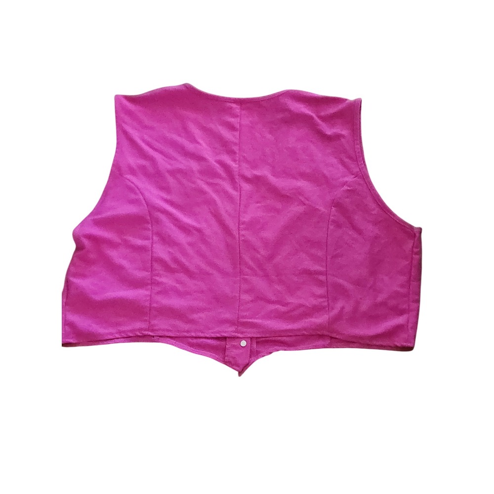 Barbie The Movie Western Cowgirl Costume Vest Flare Pants Set Pink Stars 1X - Picture 5 of 8